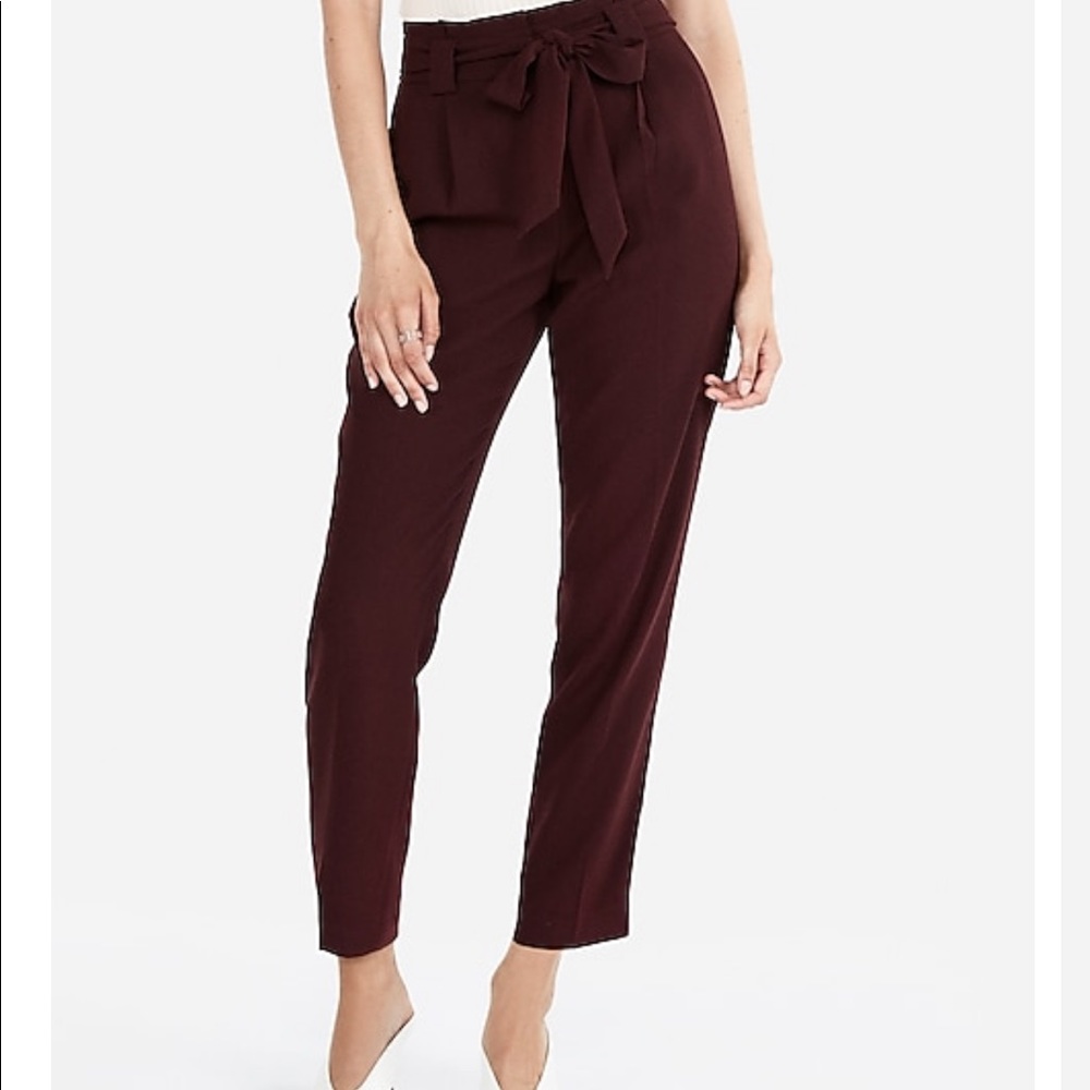 Express High waisted sash pants